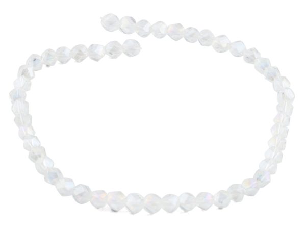 8mm Clear Twist Faceted Crystal Beads Supply