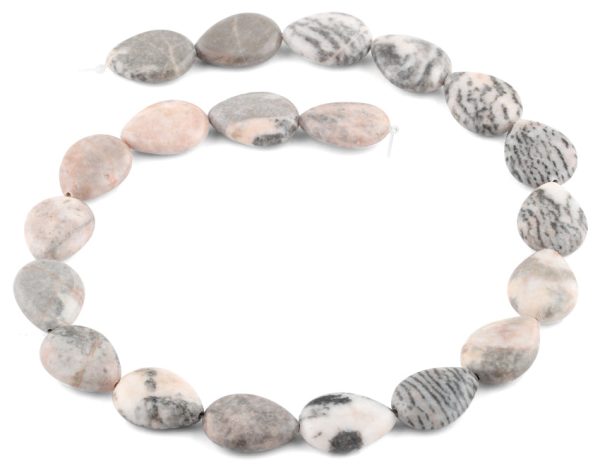 20x15MM Pink Zebra Jasper Pear Gemstone Beads Discount