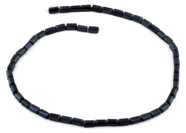 4x8mm Black Rectangle Faceted Crystal Beads Cheap