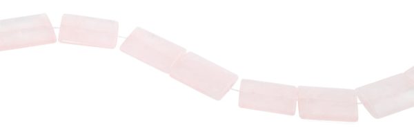 22x30mm Rose Quartz Rectangular Beads Sale - Image 3