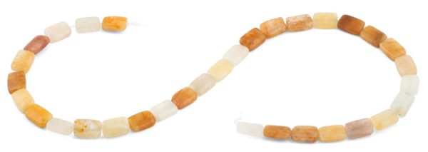8x12mm Yellow Jade Rectangular Beads For Discount - Image 2