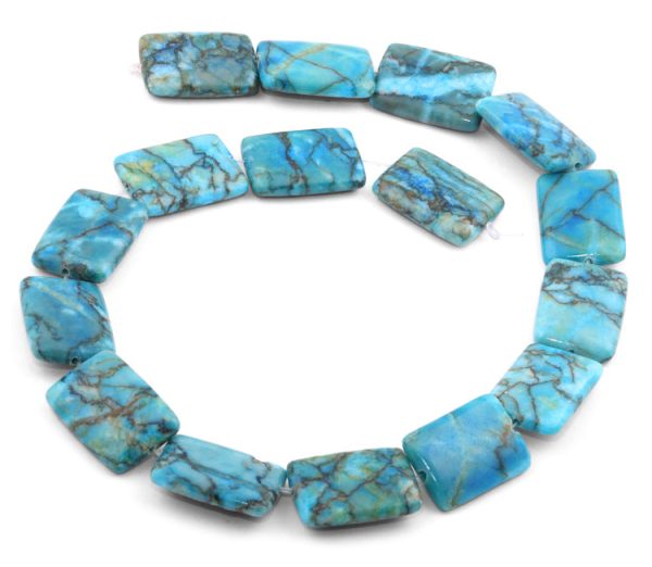 18x25mm Turquoise Jasper Stone Rectangular Beads Fashion